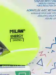 Степлер Milan желто-салатовый