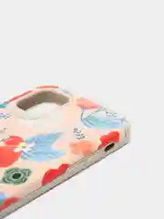 Голубой кожаный чехол для