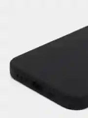 Черный чехол для iPhone 13 Pro (6.1") Silicone, закрытый низ, с логотипом