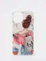 Фуксия чехол iPhone 12 / 12 Pro, 12 Pro Max, 12 Mini чехол силиконовый с рисунком