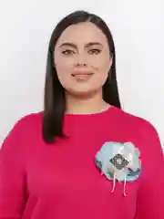 Лазурный текстильная брошь
