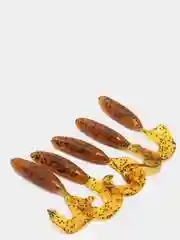 Терракотовый силиконовые приманки ACTION PLASTICS Curl Tail Grub 3
