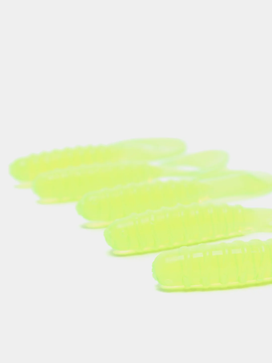 Салатовый силиконовые приманки ACTION PLASTICS Curl Tail Grub 3