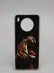 Черный чехол Huawei Honor 50 Lite, Хуавей Хонор 50 Лайт, силиконовый, с рисунком