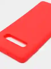 Красный чехол Samsung Galaxy S10+ / S10 Plus, Галакси С10+ / С10 Плюс, силиконовый цветной матовый