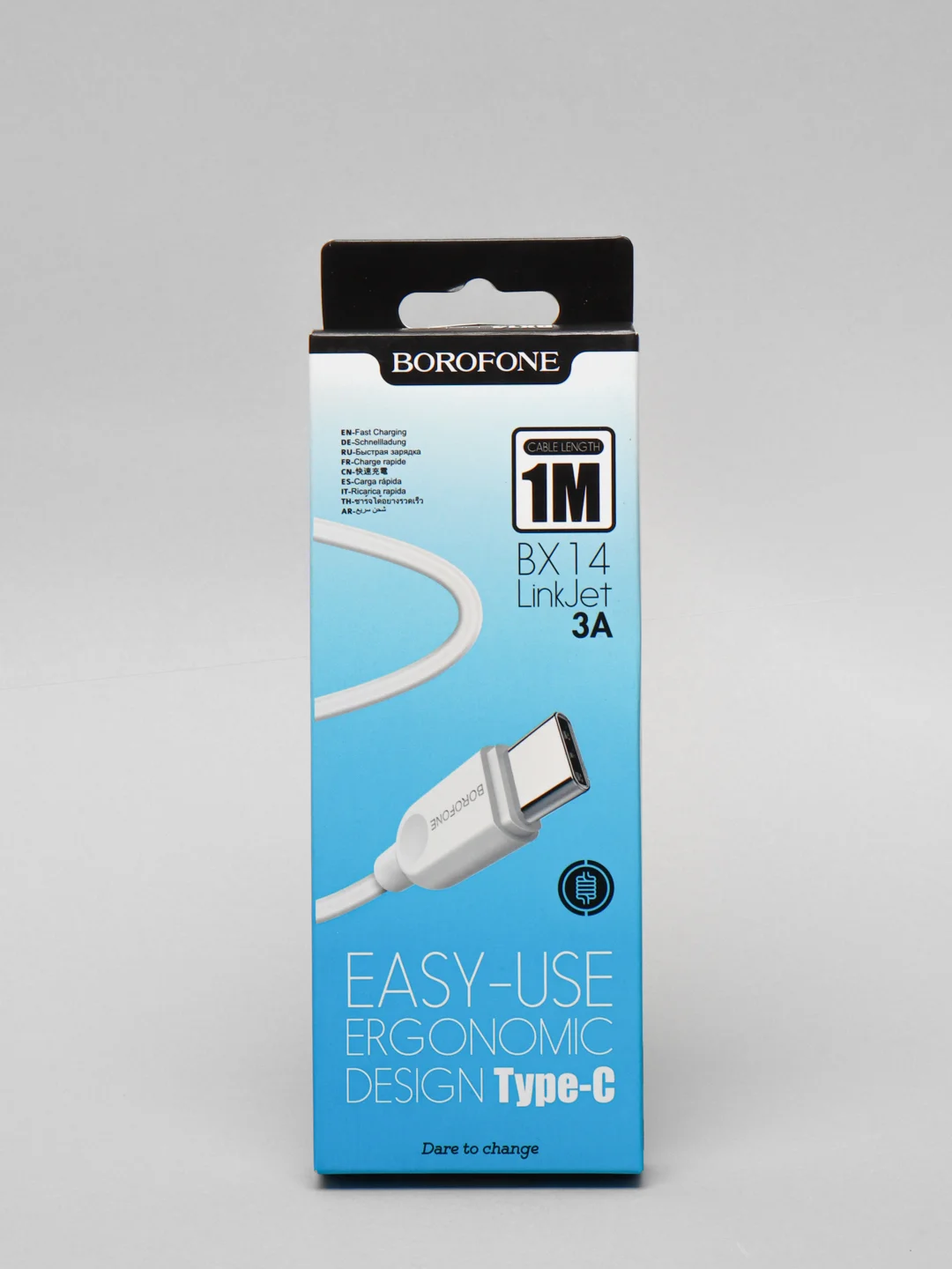 Borofone BX 14,Кабель Type-C на USB 3A