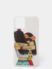Светло-жёлтый чехол iPhone 12 / 12 Pro, 12 Pro Max, 12 Mini чехол силиконовый с рисунком