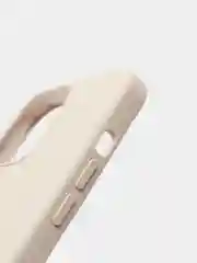 Светло-бежевый чехол для iPhone 13 Pro (6.1") Silicone, закрытый низ, с логотипом