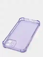 Фиолетовый противоударный чехол для iPhone 11, 12, 13, 13 Pro защита камеры, прозрачный, неоновый