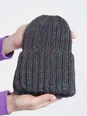 Угольный шапка женская "Тыковка", осень-зима, 2*2