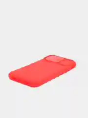 Красный чехол iPhone X / Xs силиконовый с закрывающейся камерой