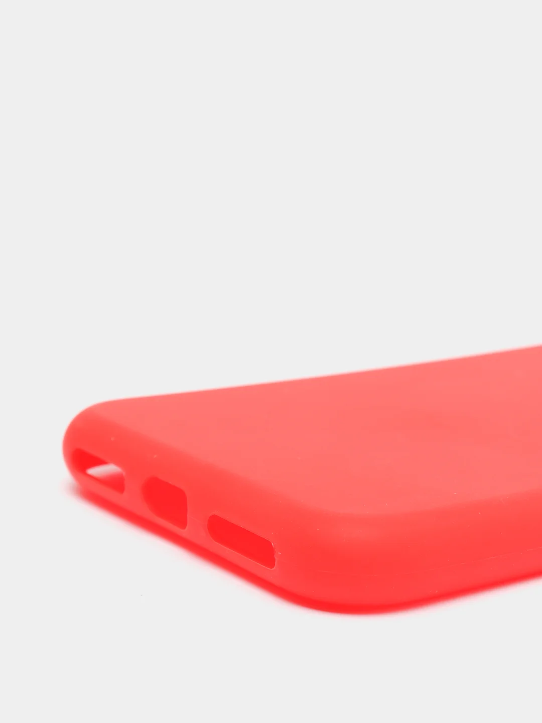 Красный чехол iPhone X / Xs силиконовый с закрывающейся камерой