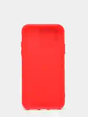 Красный чехол iPhone X / Xs силиконовый с закрывающейся камерой