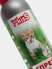 Спрей для отпугивания насекомых и ухода за шерстью кошек Ms.KISS, от клещей и блох, 200 мл