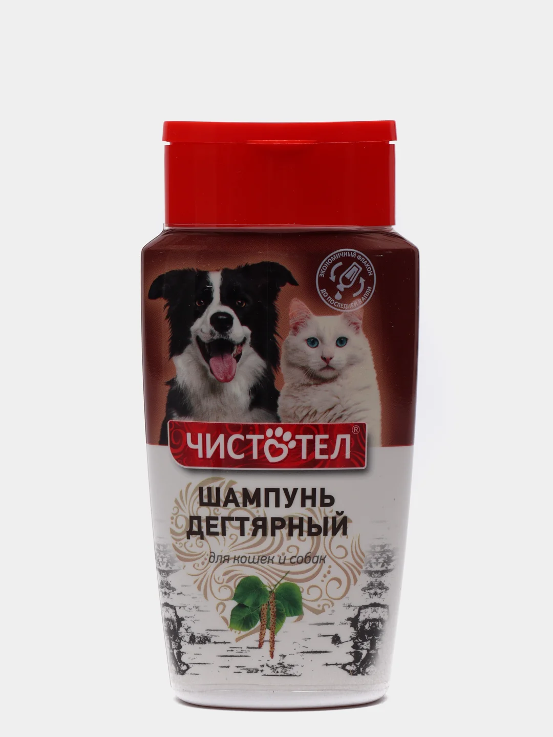 Шампунь для кошек и собак "Чистотел" дегтярный от блох и клещей, 220 мл