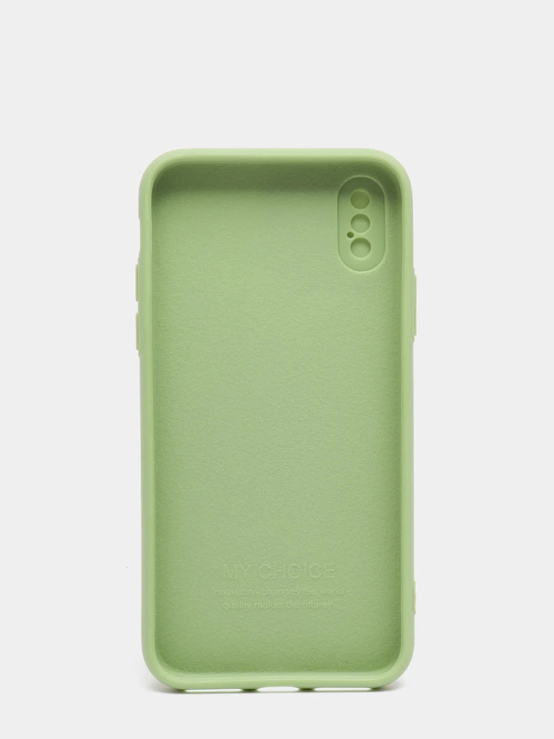 Лесной зеленый чехол iPhone X / Xs силиконовый с закрывающейся камерой