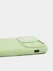 Лесной зеленый чехол iPhone X / Xs силиконовый с закрывающейся камерой