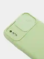 Лесной зеленый чехол iPhone X / Xs силиконовый с закрывающейся камерой