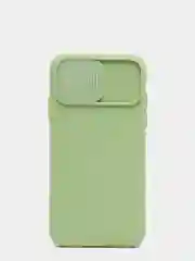 Лесной зеленый чехол iPhone X / Xs силиконовый с закрывающейся камерой