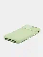Лесной зеленый чехол iPhone X / Xs силиконовый с закрывающейся камерой