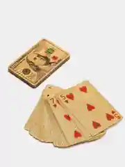 Золотой карты игральные 54 шт, золотые, покерные, для покера, пасьянса и гаданий, игра настольная