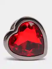 Красный металлическая анальная пробка