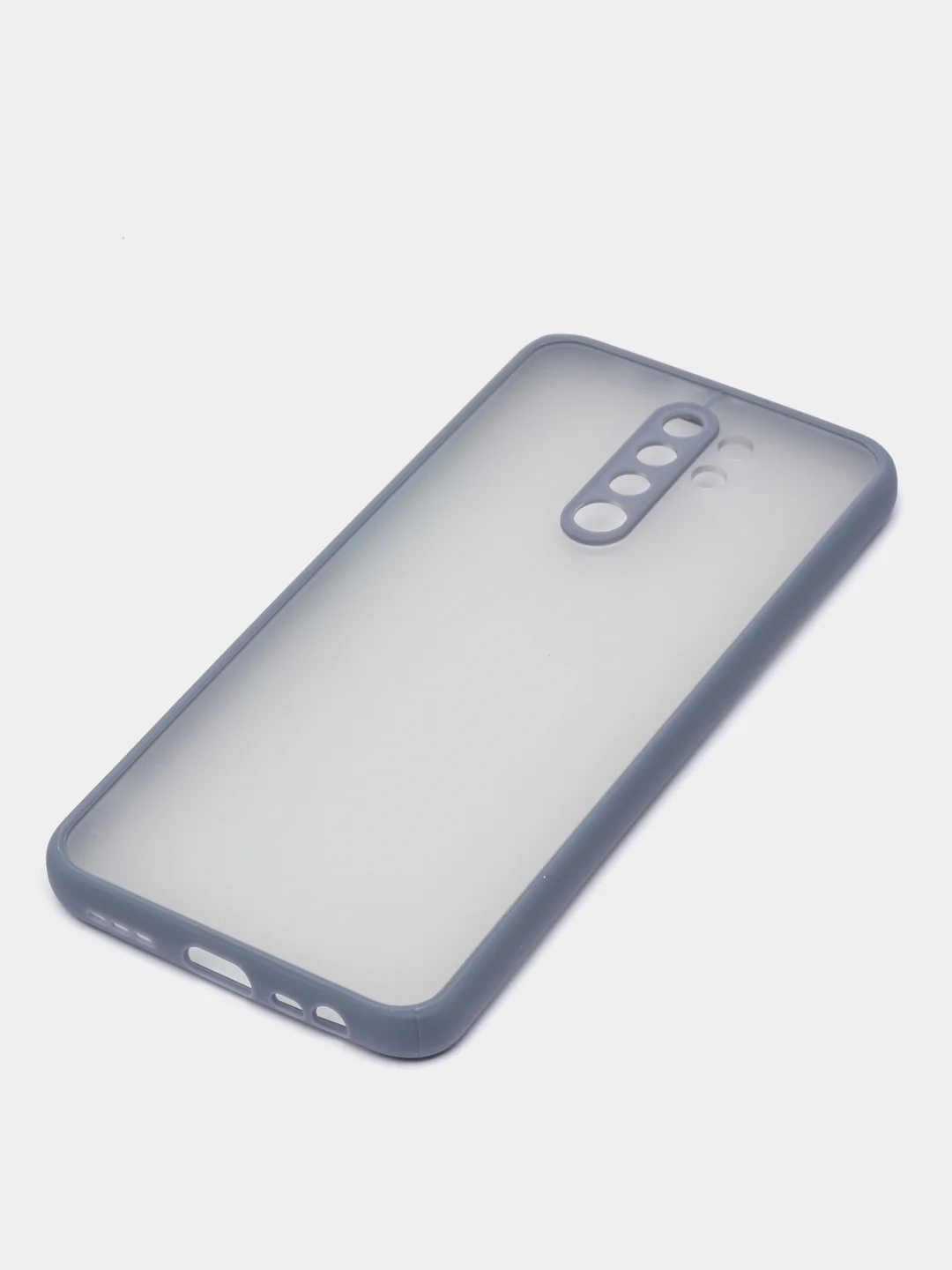 Синий меланж чехол Xiaomi Redmi 9 (Сяоми Редми 9) пластиковый матовый с цветными кнопками
