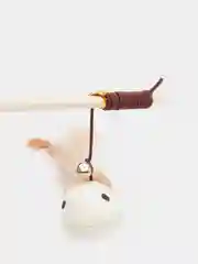 Льняная игрушка на деревянной палочке, 40 см