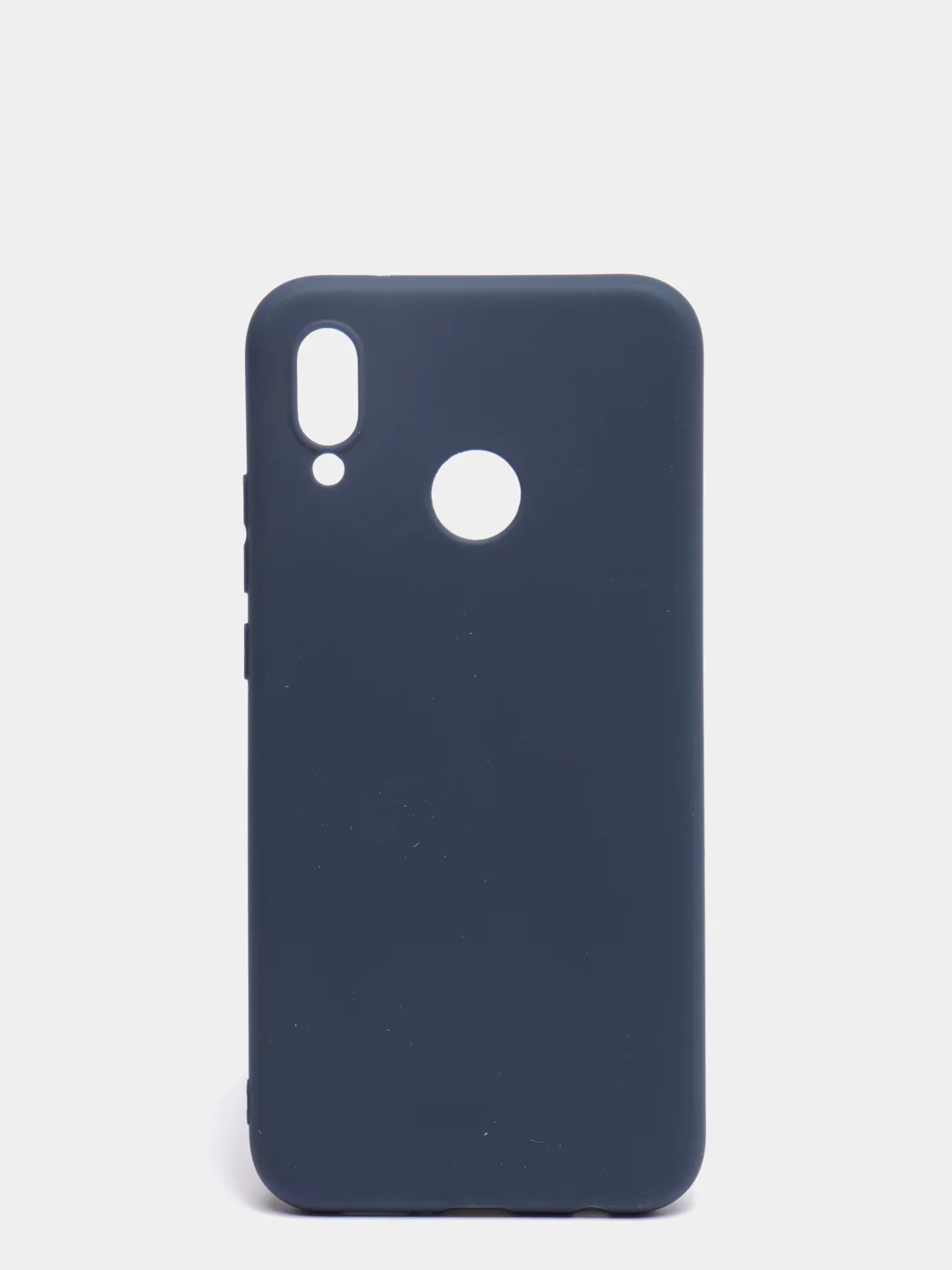 Темно-синий чехол Huawei P20 Lite 2018 (Nova 3e), Хуавей П20 Лайт 2018, силиконовый цветной матовый