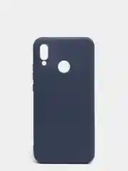 Темно-синий чехол Huawei P20 Lite 2018 (Nova 3e), Хуавей П20 Лайт 2018, силиконовый цветной матовый