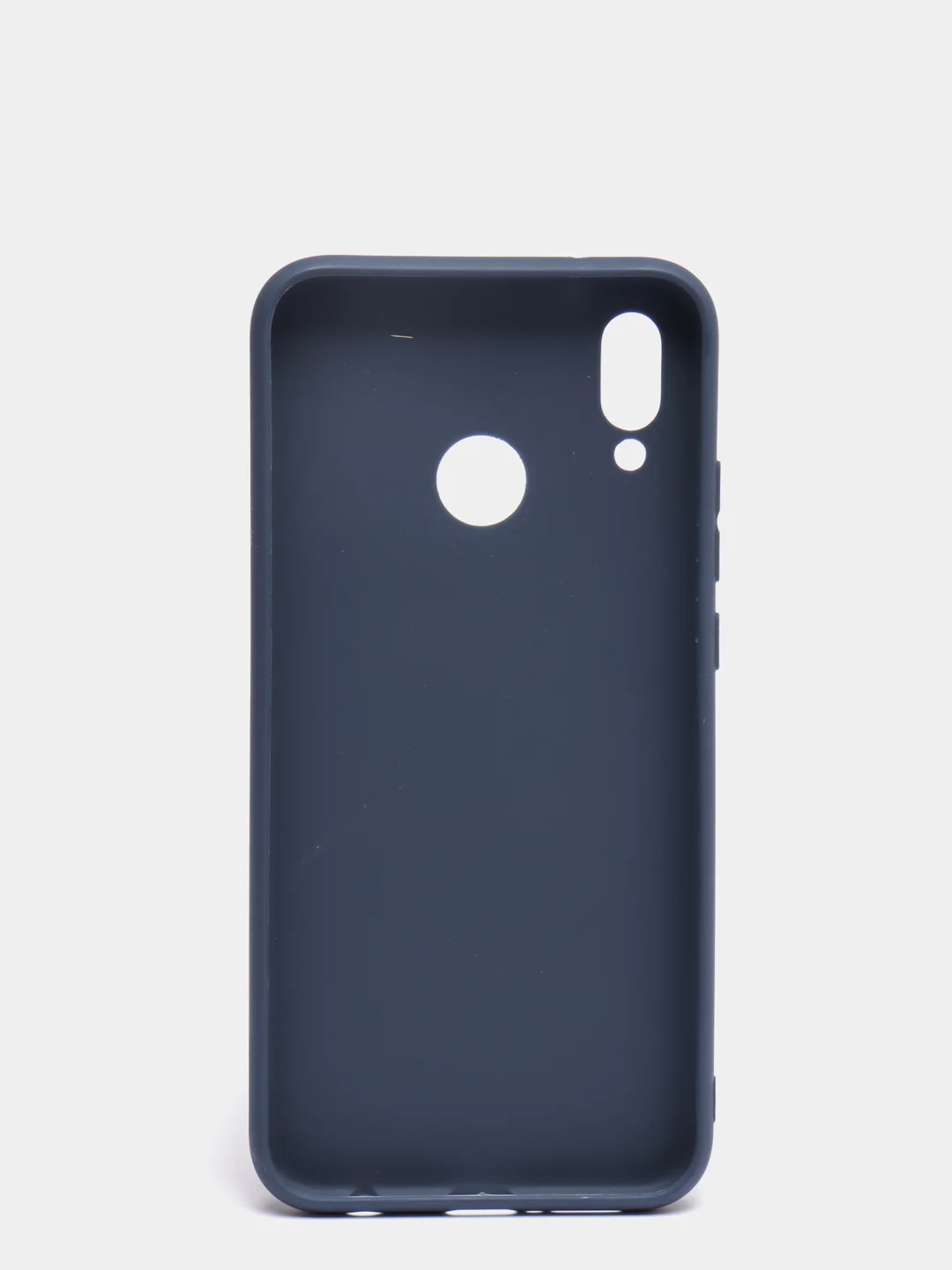 Темно-синий чехол Huawei P20 Lite 2018 (Nova 3e), Хуавей П20 Лайт 2018, силиконовый цветной матовый