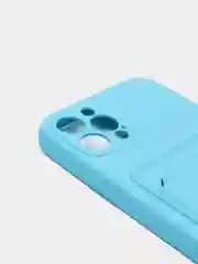 Голубой wallet Чехол с карманом для карт iPhone 6 6s, 7 8 Plus, X XR XS Max, 11 12 13 Mini Pro Max