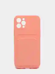 Коралловый wallet Чехол с карманом для карт iPhone 6 6s, 7 8 Plus, X XR XS Max, 11 12 13 Mini Pro Max