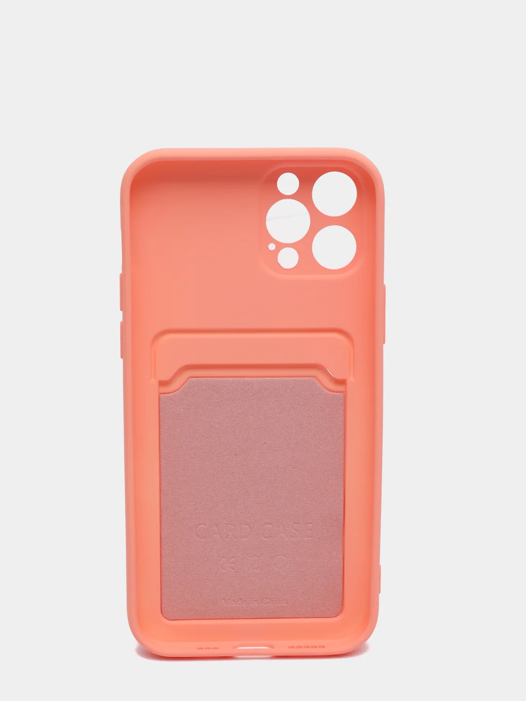 Коралловый wallet Чехол с карманом для карт iPhone 6 6s, 7 8 Plus, X XR XS Max, 11 12 13 Mini Pro Max