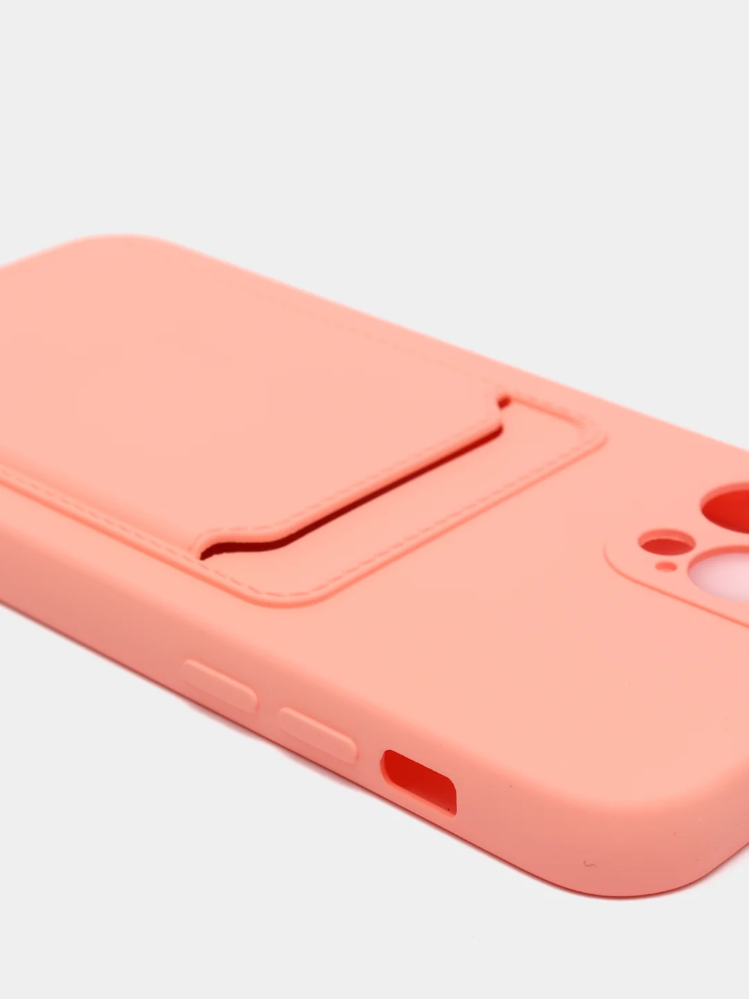 Коралловый wallet Чехол с карманом для карт iPhone 6 6s, 7 8 Plus, X XR XS Max, 11 12 13 Mini Pro Max