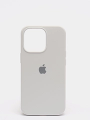 Чехол для iPhone 13 Pro (6.1") Silicone, закрытый низ, с логотипом