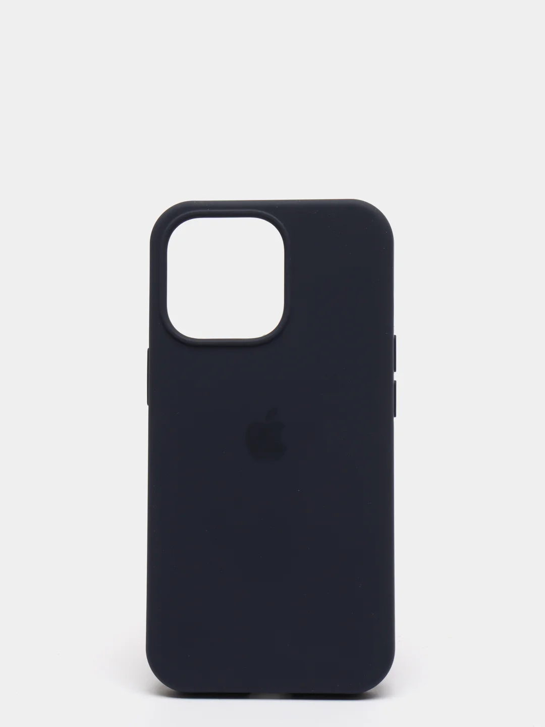 Темно-синий чехол для iPhone 13 Pro (6.1") Silicone, закрытый низ, с логотипом