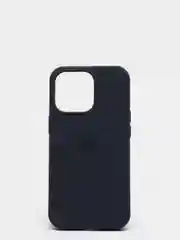Темно-синий чехол для iPhone 13 Pro (6.1") Silicone, закрытый низ, с логотипом