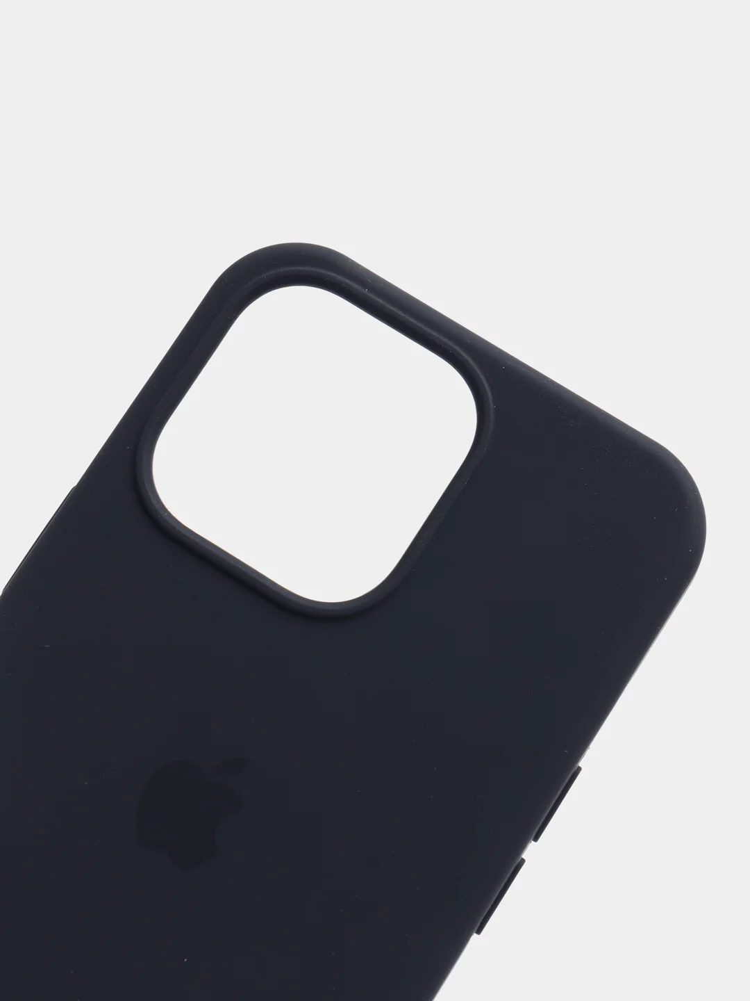 Темно-синий чехол для iPhone 13 Pro (6.1") Silicone, закрытый низ, с логотипом