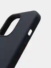 Темно-синий чехол для iPhone 13 Pro (6.1") Silicone, закрытый низ, с логотипом