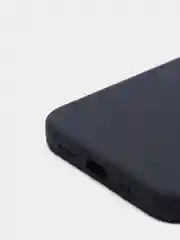 Темно-синий чехол для iPhone 13 Pro (6.1") Silicone, закрытый низ, с логотипом