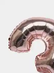 Золотой воздушный шар "Цифра", фольгированный