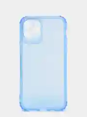 Синий чехол силиконовый, прозрачный " Неон" для Айфон  iPhone  11 / 11 Pro / 11 Pro Max / 12