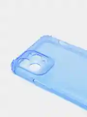 Синий чехол силиконовый, прозрачный " Неон" для Айфон  iPhone  11 / 11 Pro / 11 Pro Max / 12