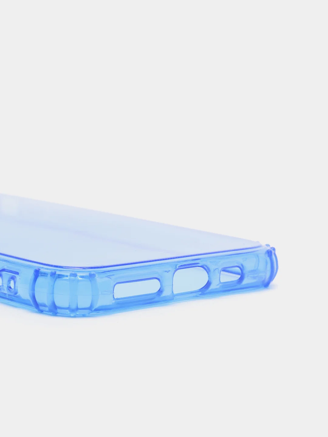 Синий чехол силиконовый, прозрачный " Неон" для Айфон iPhone 11 / 11 Pro / 11 Pro Max / 12