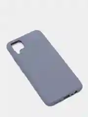 Серый чехол силиконовый для Realme C15 / C12, без отпечатка пальца, с бархатной подкладкой