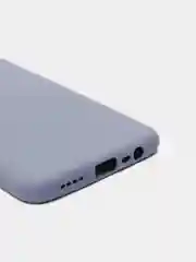Серый чехол силиконовый для Realme C15 / C12, без отпечатка пальца, с бархатной подкладкой