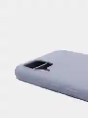 Серый чехол силиконовый для Realme C15 / C12, без отпечатка пальца, с бархатной подкладкой