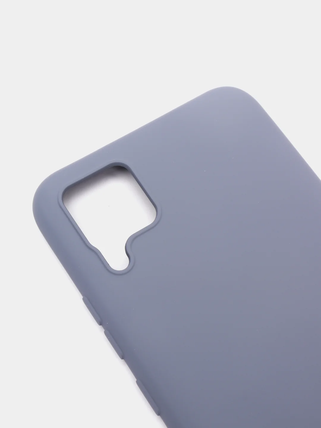 Серый чехол силиконовый для Realme C15 / C12, без отпечатка пальца, с бархатной подкладкой