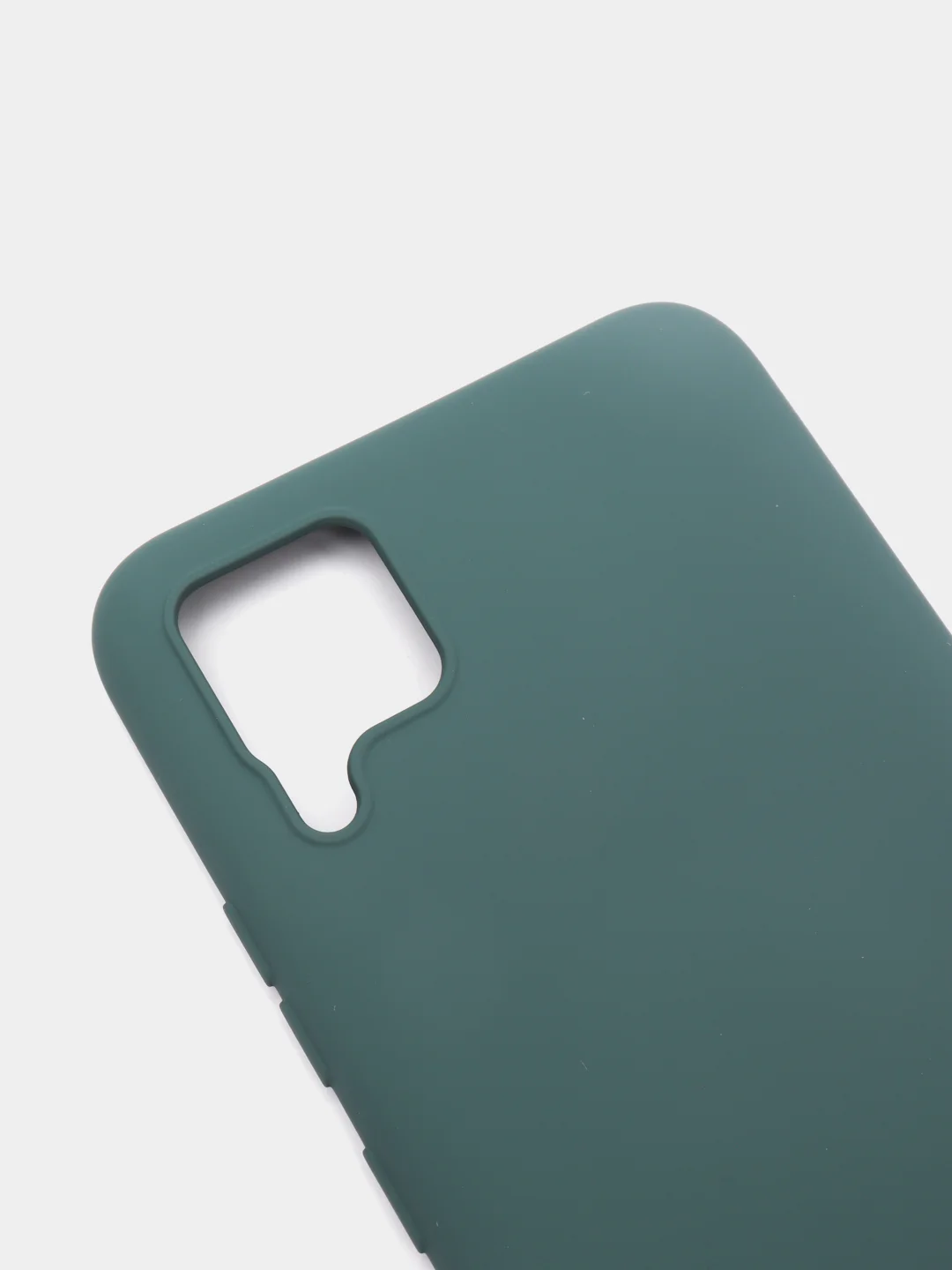Зеленый чехол силиконовый для Realme C15 / C12, без отпечатка пальца, с бархатной подкладкой